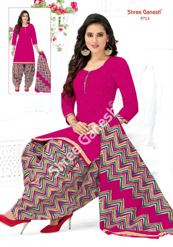 Shree Ganesh Panchi Vol-7 Cotton Patiyala Designer Dress Material